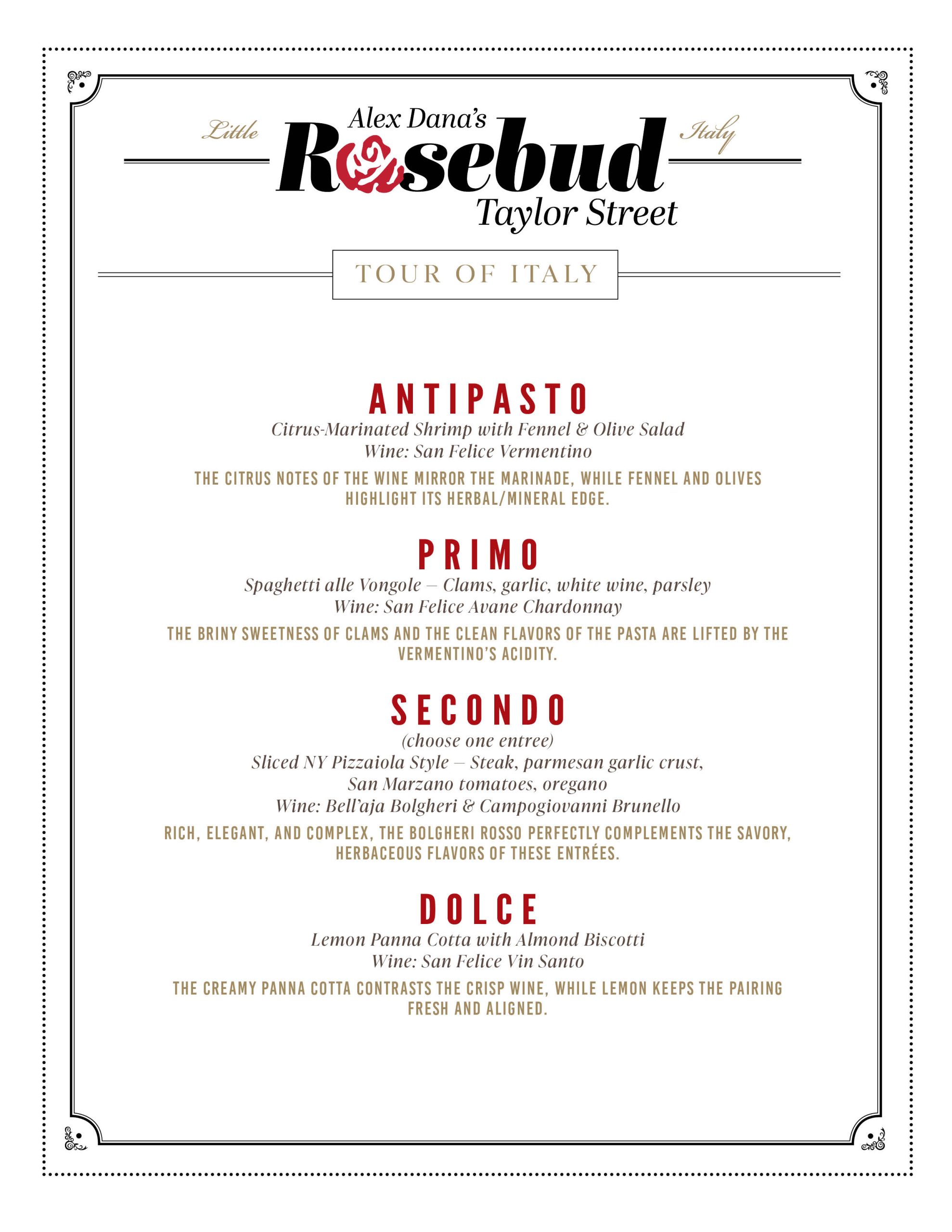 Taylor Event Menu 11 12 25 2